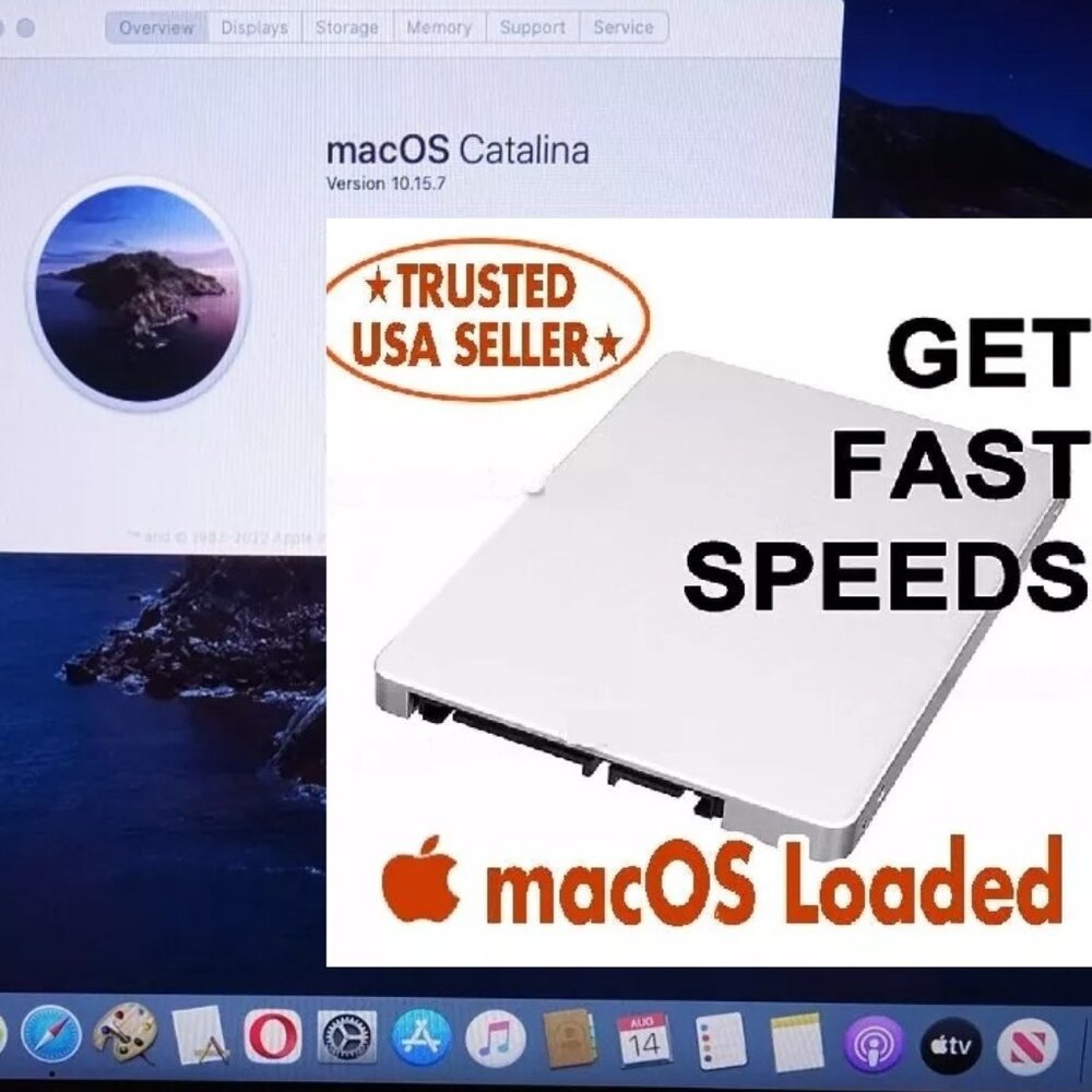 512GB 2.5" SSD Preloaded with macOS Catalina 10.15.7 For iMac, Mac Mini, MacBook